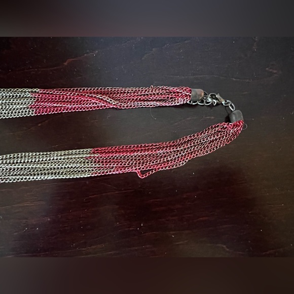 Gold and Red Necklace - Picture 3 of 3